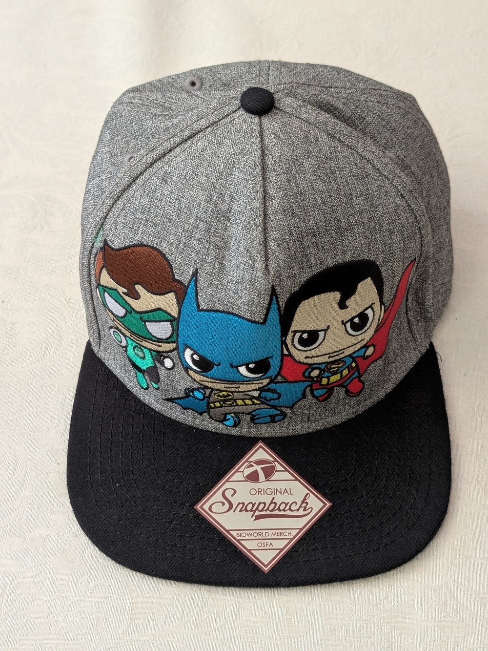 Bioworld Merch DC Comics Originals Heroes Snapback Hat Batman Superman GL
